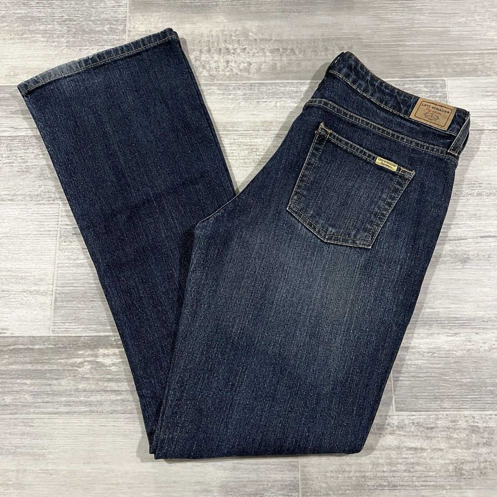 Vintage Y2k LEVIS Blue Jeans Women's Misses 10 Long Low Rise Bootcut 32X33